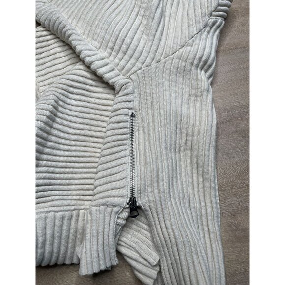 Varley Cream Ribbed Crew Neck Sweater - Picture 6 of 9